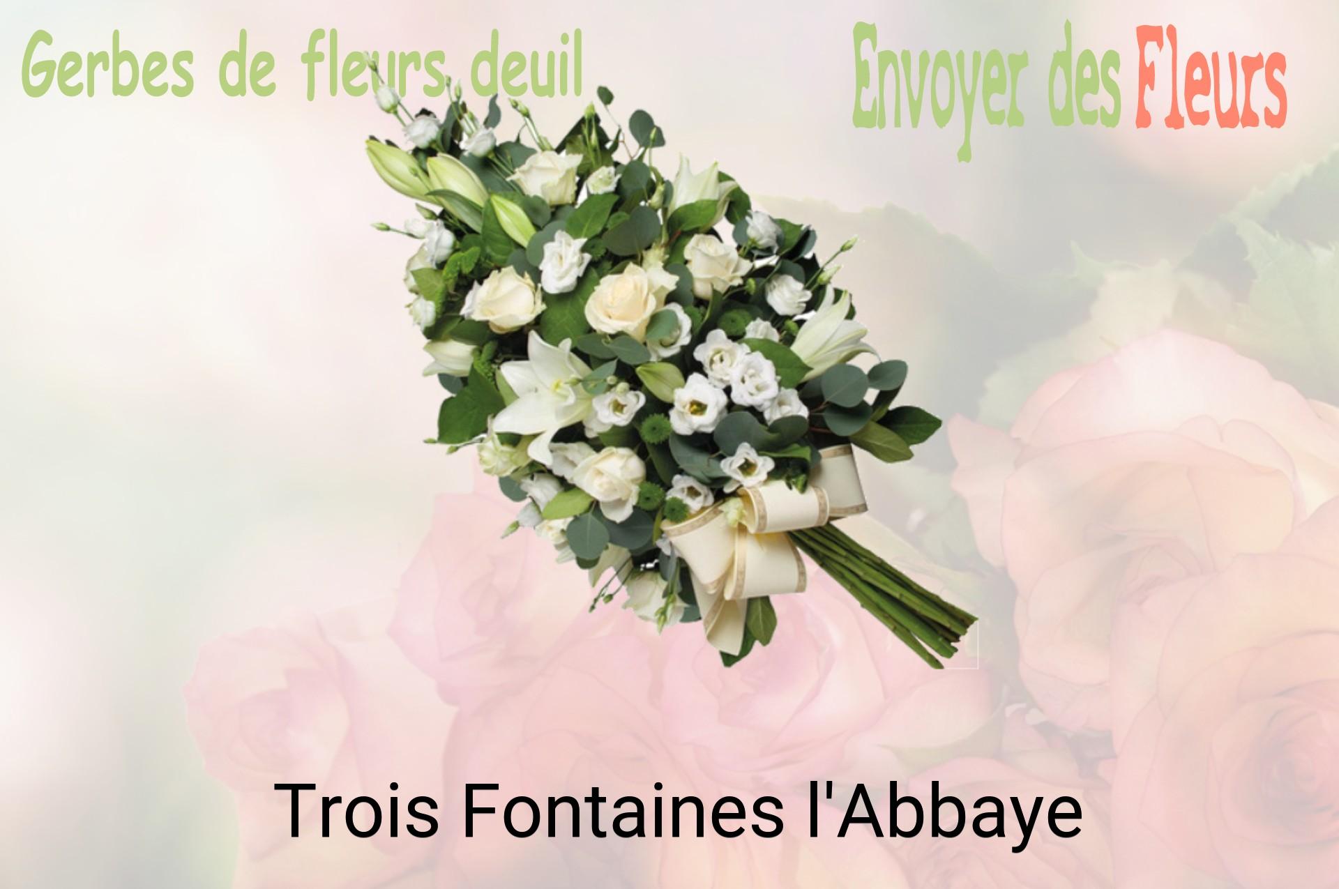 Gerbe de fleurs de deuil livrée à Trois-Fontaines-l'Abbaye